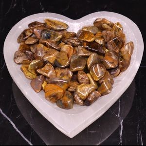 (2) Tumbled Lionskin Stones